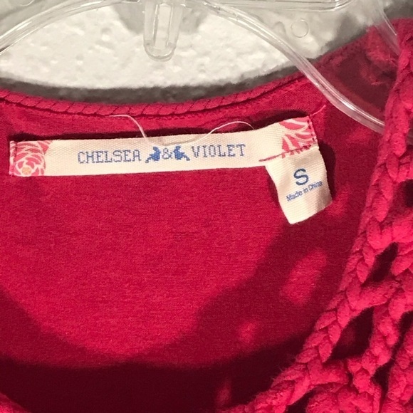 Chelsea & Violet Asymmetrical Pink Tank Top - Picture 2 of 5